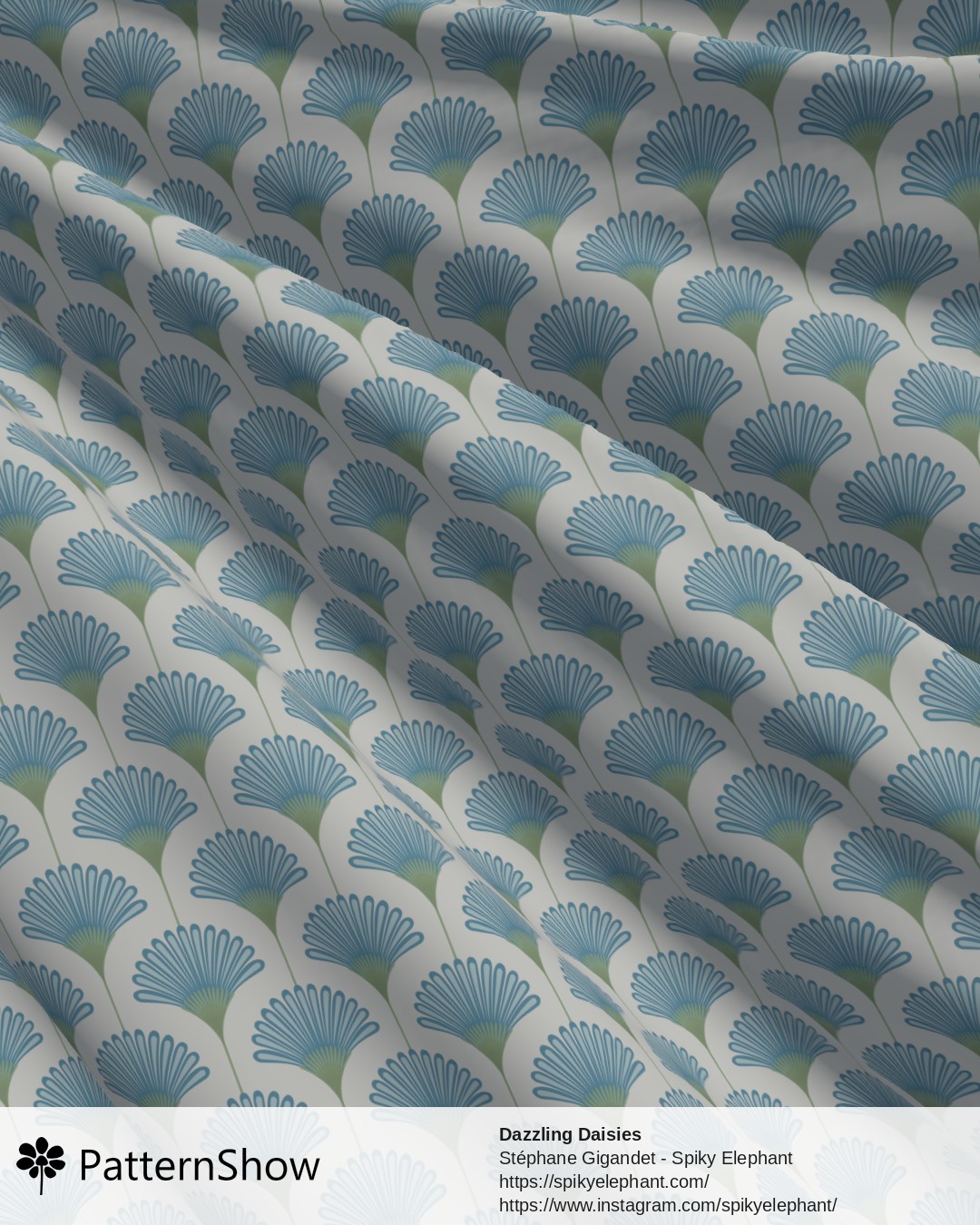 Dazzling Daisies - Sky Baby Blue Sage