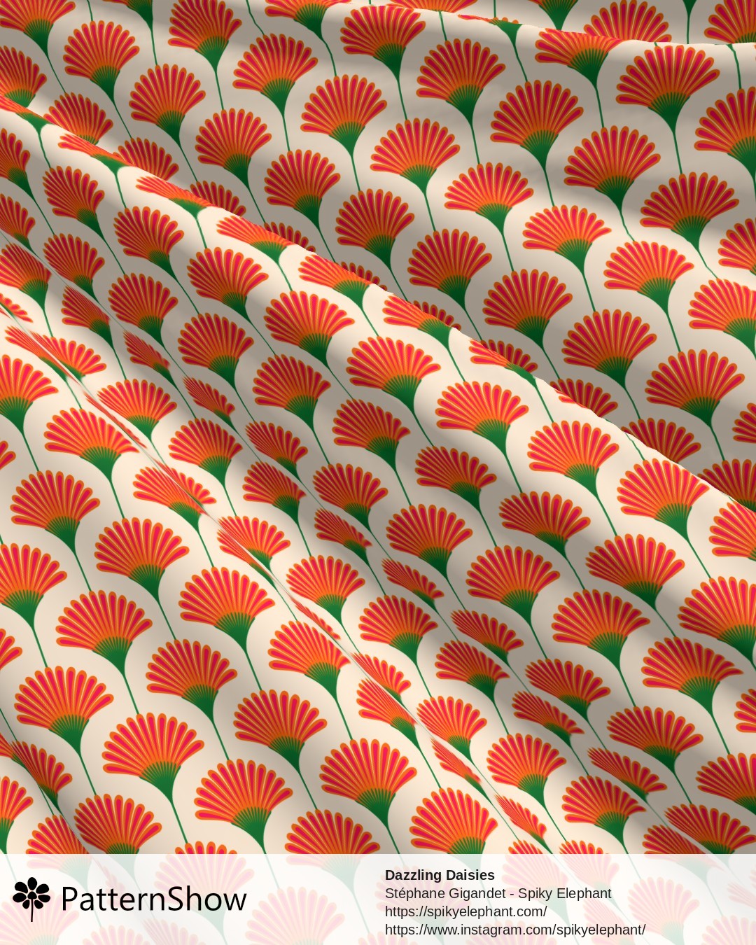 Dazzling Daisies - Bright Orange Pink