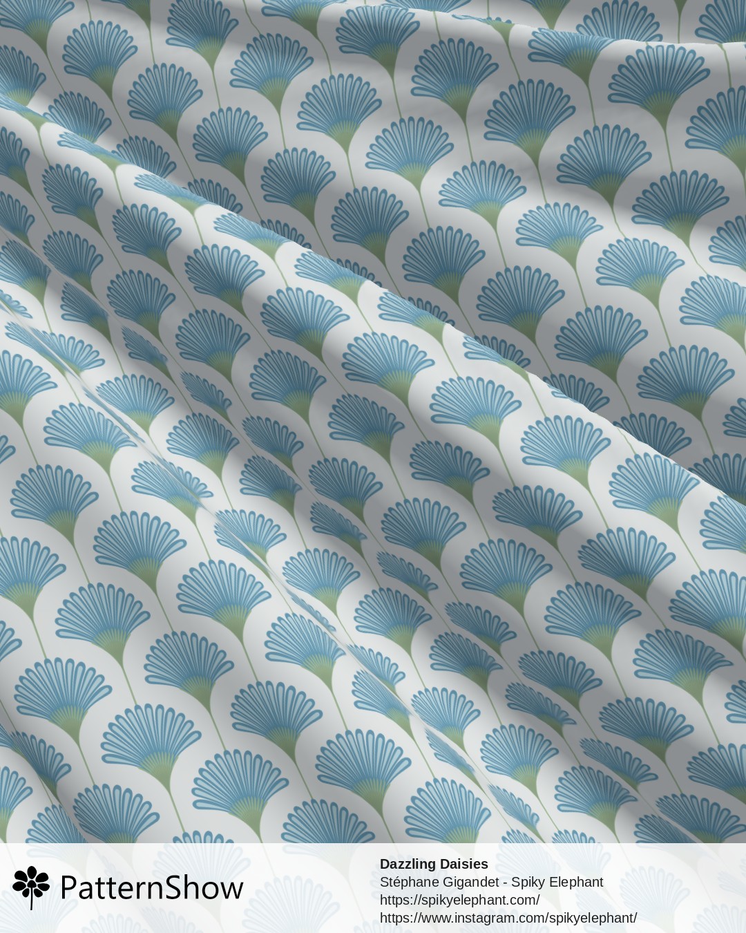 Dazzling Daisies - Sky Baby Blue Sage