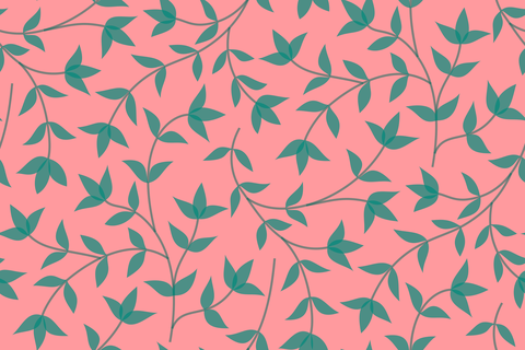Flamingo Pink Green Teal