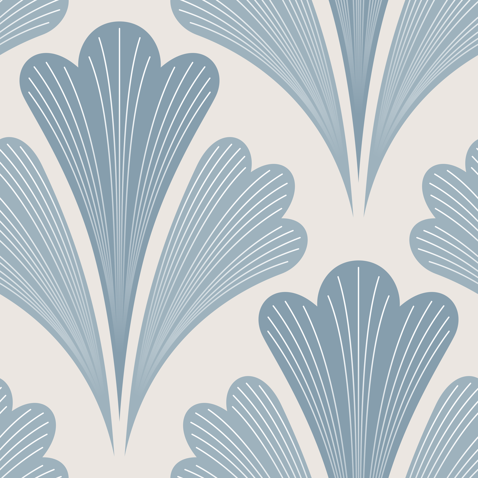 Dusty Muted Steel Blue