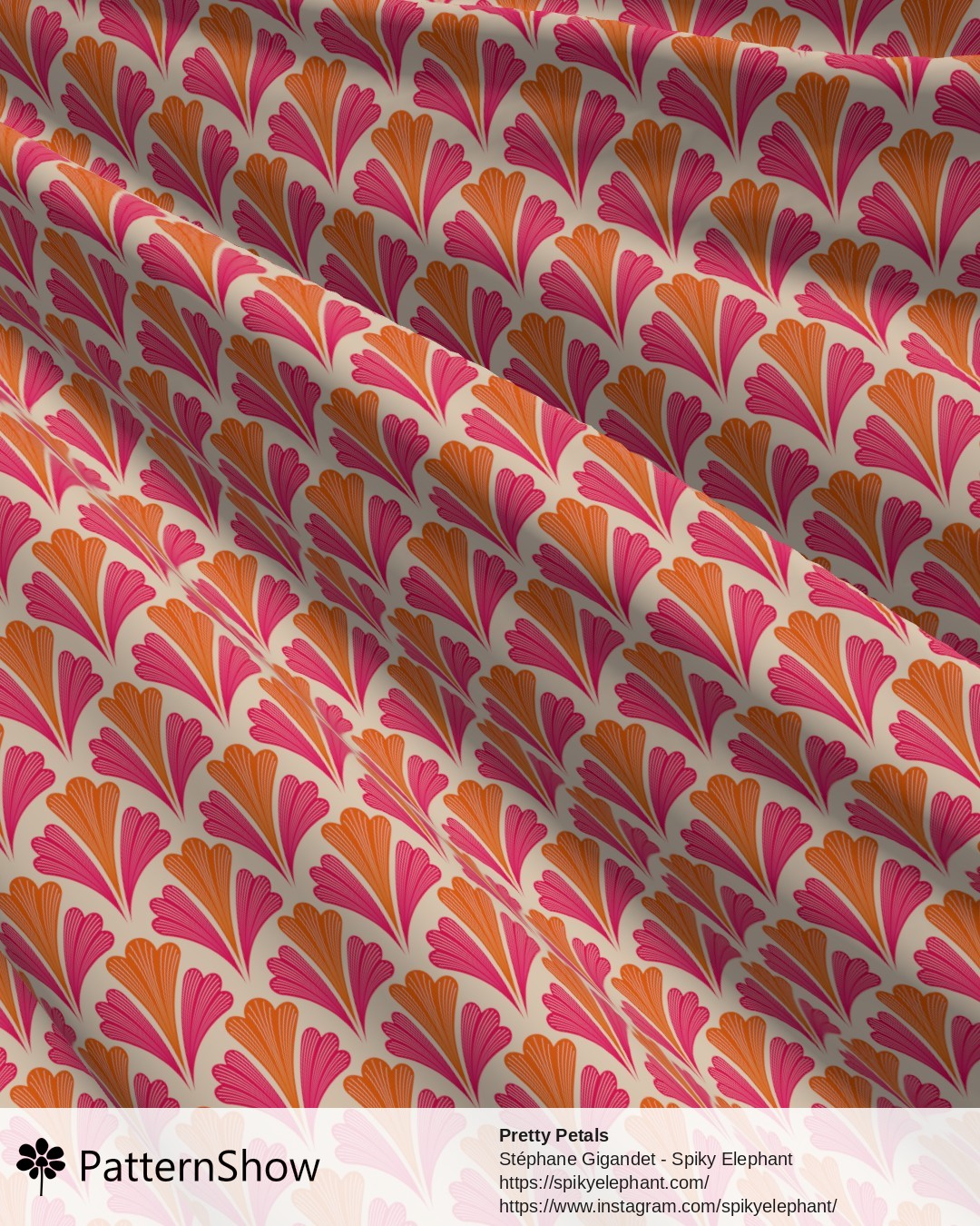 Pretty Petals - Bright Pink Orange