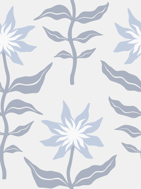 Dusty Blue Icy Steel Grey Lavender Cream