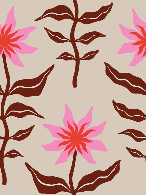 Vibrant Pink Red Burgundy Red Sand Cream