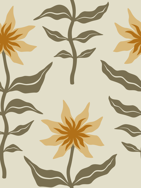 Artichoke Green Brown Beige Cream