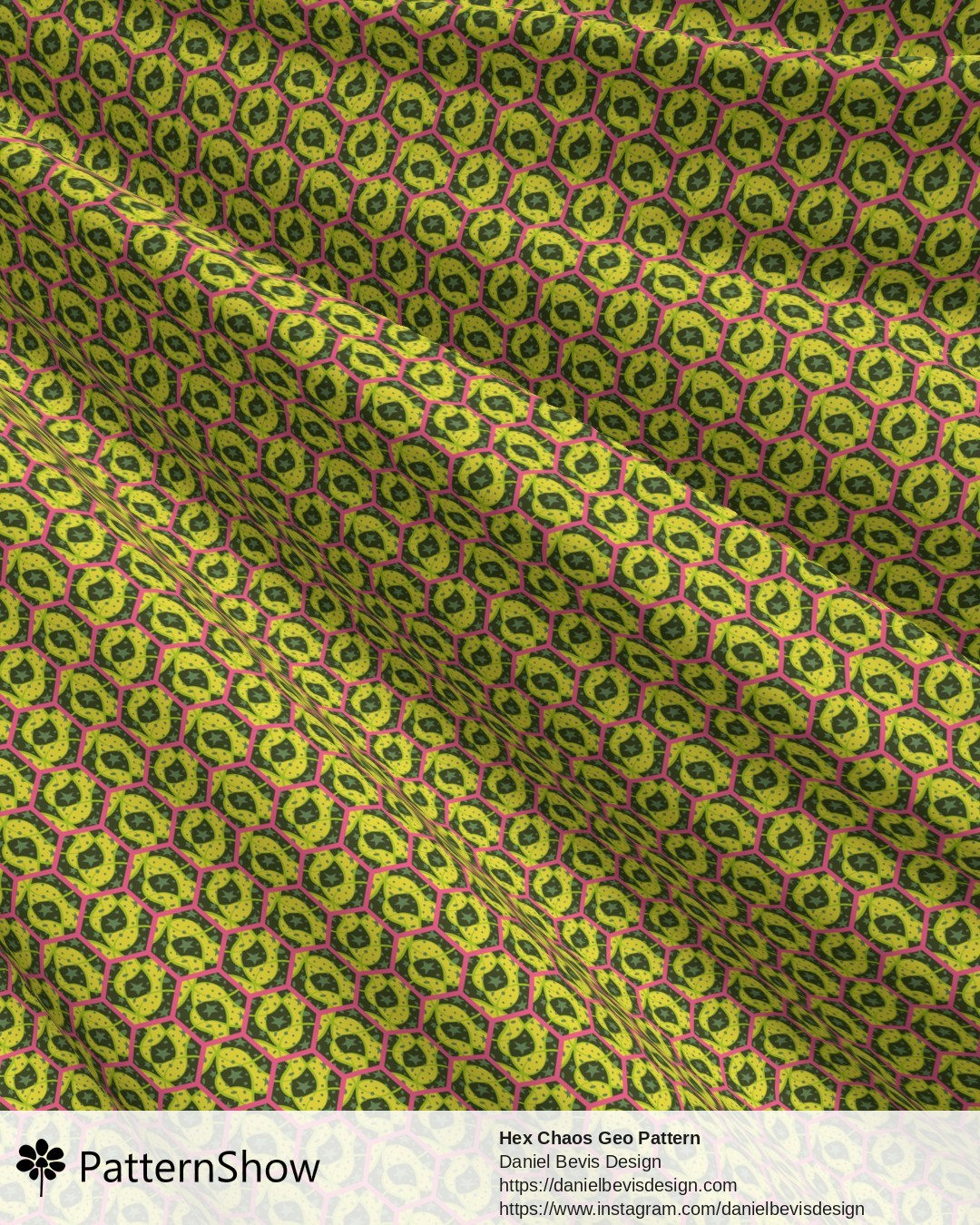 Hex Chaos Geo Pattern - Alien Flora