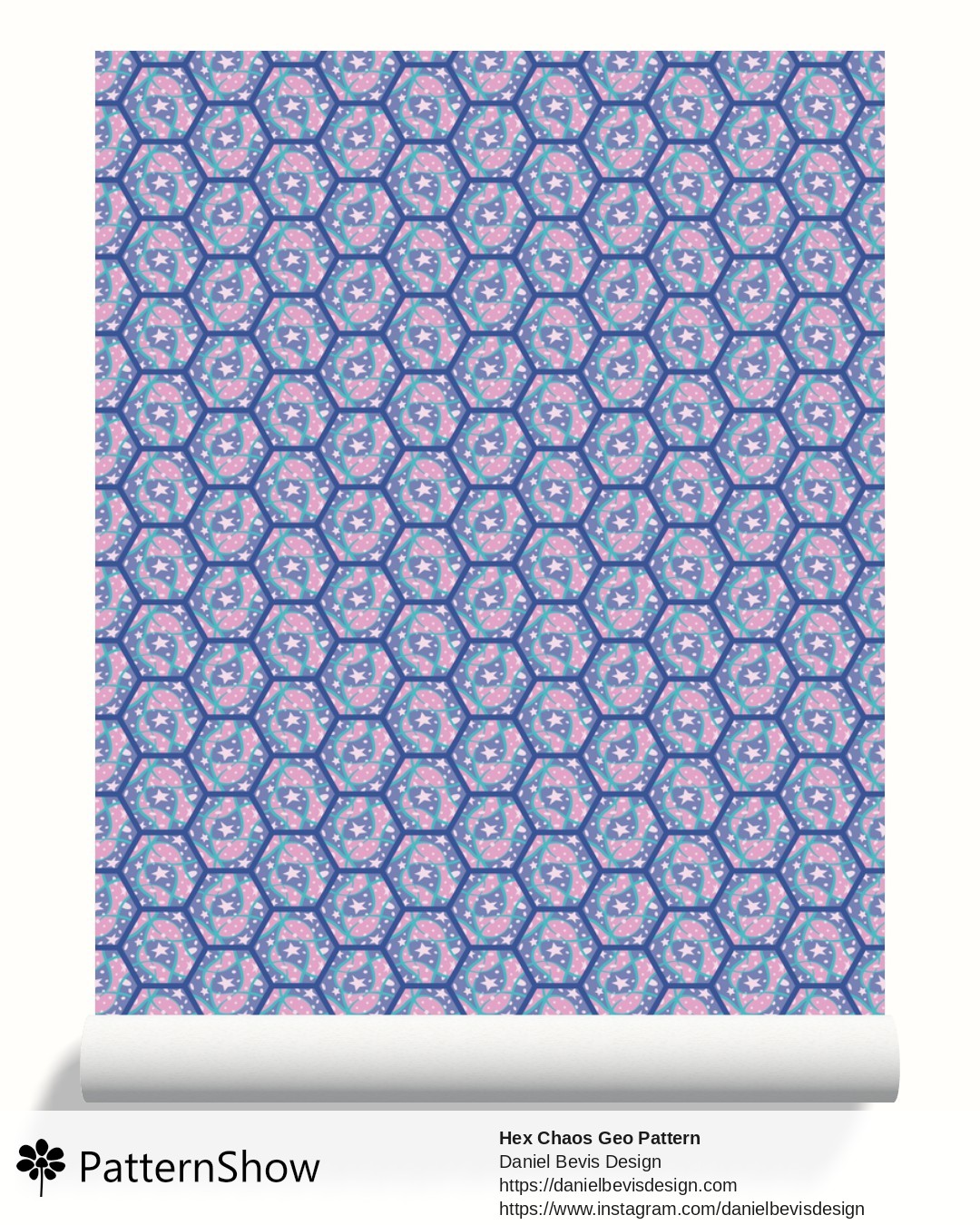 Hex Chaos Geo Pattern wallpaper - Fairy Water Magic