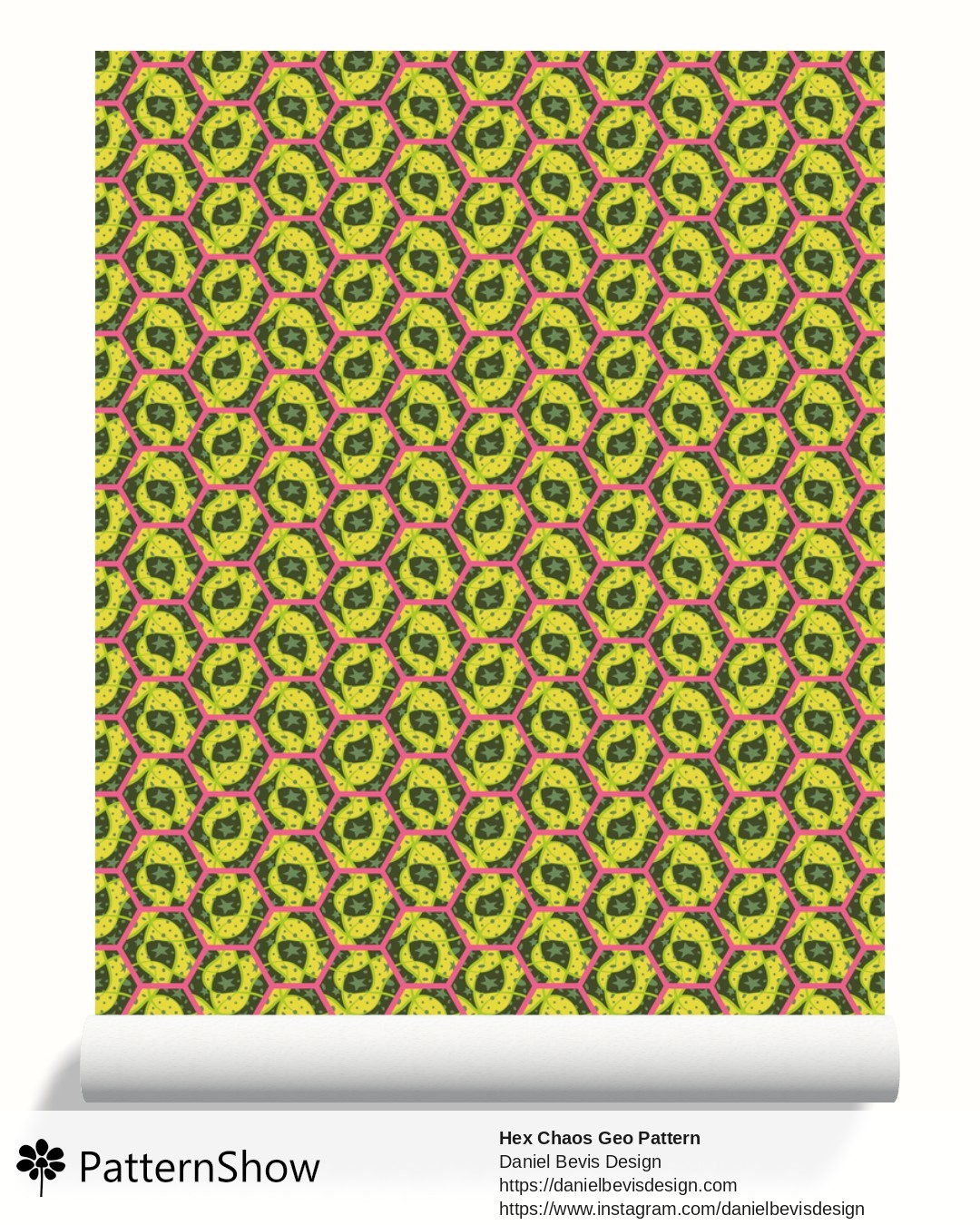 Hex Chaos Geo Pattern wallpaper - Alien Flora