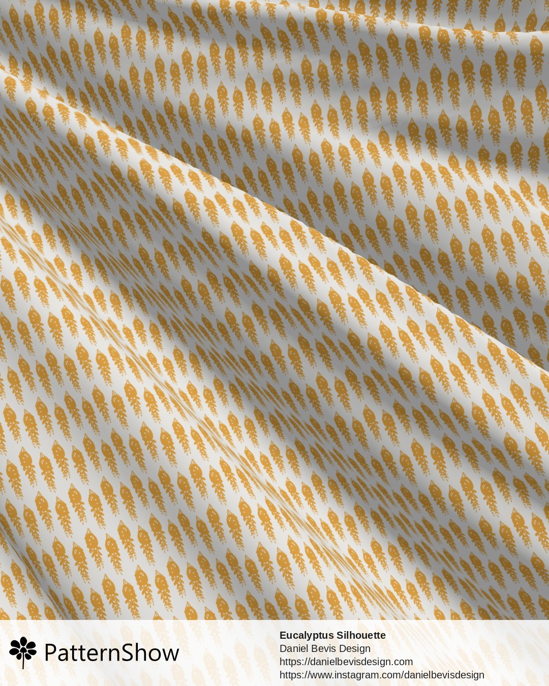 Eucalyptus Silhouette  - Greek Gold Inverse