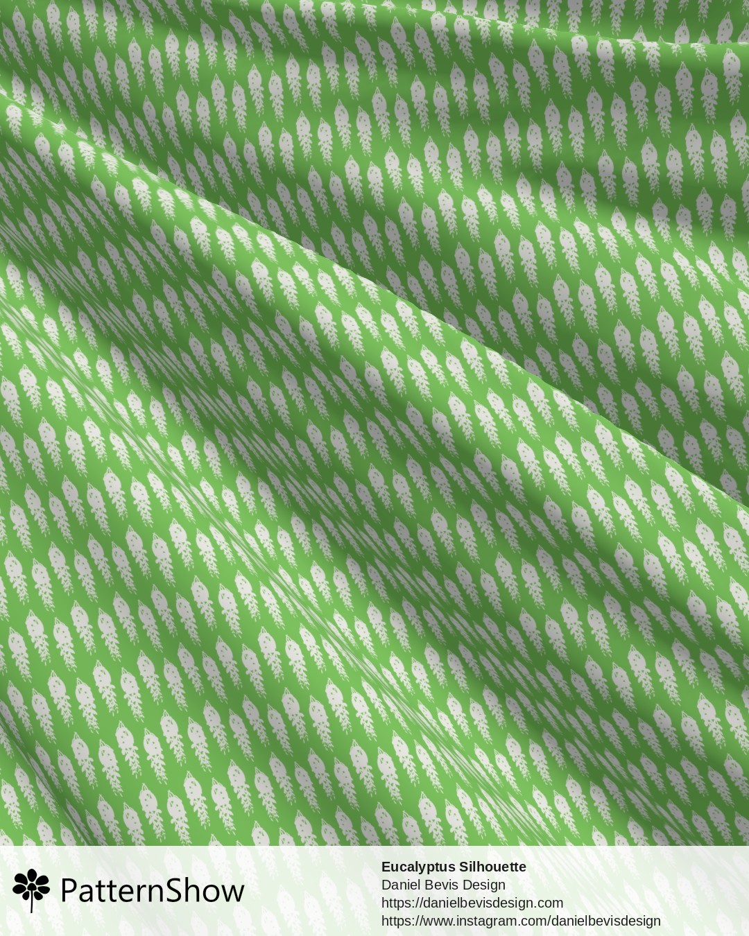 Eucalyptus Silhouette  - Bright Palm Green
