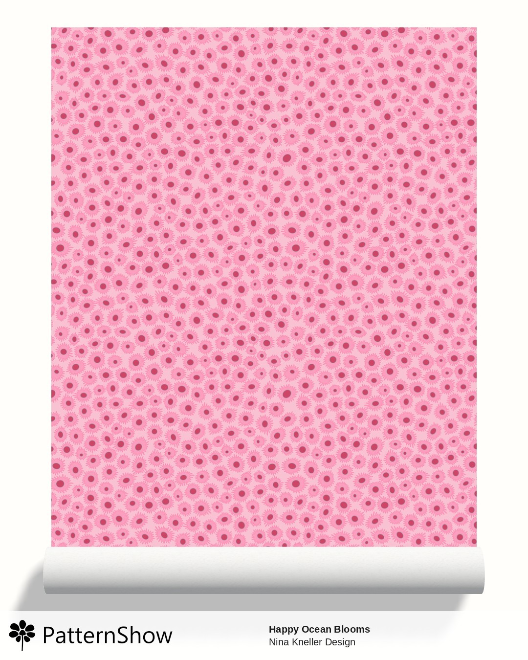 Happy Ocean Blooms wallpaper - Coral Glow