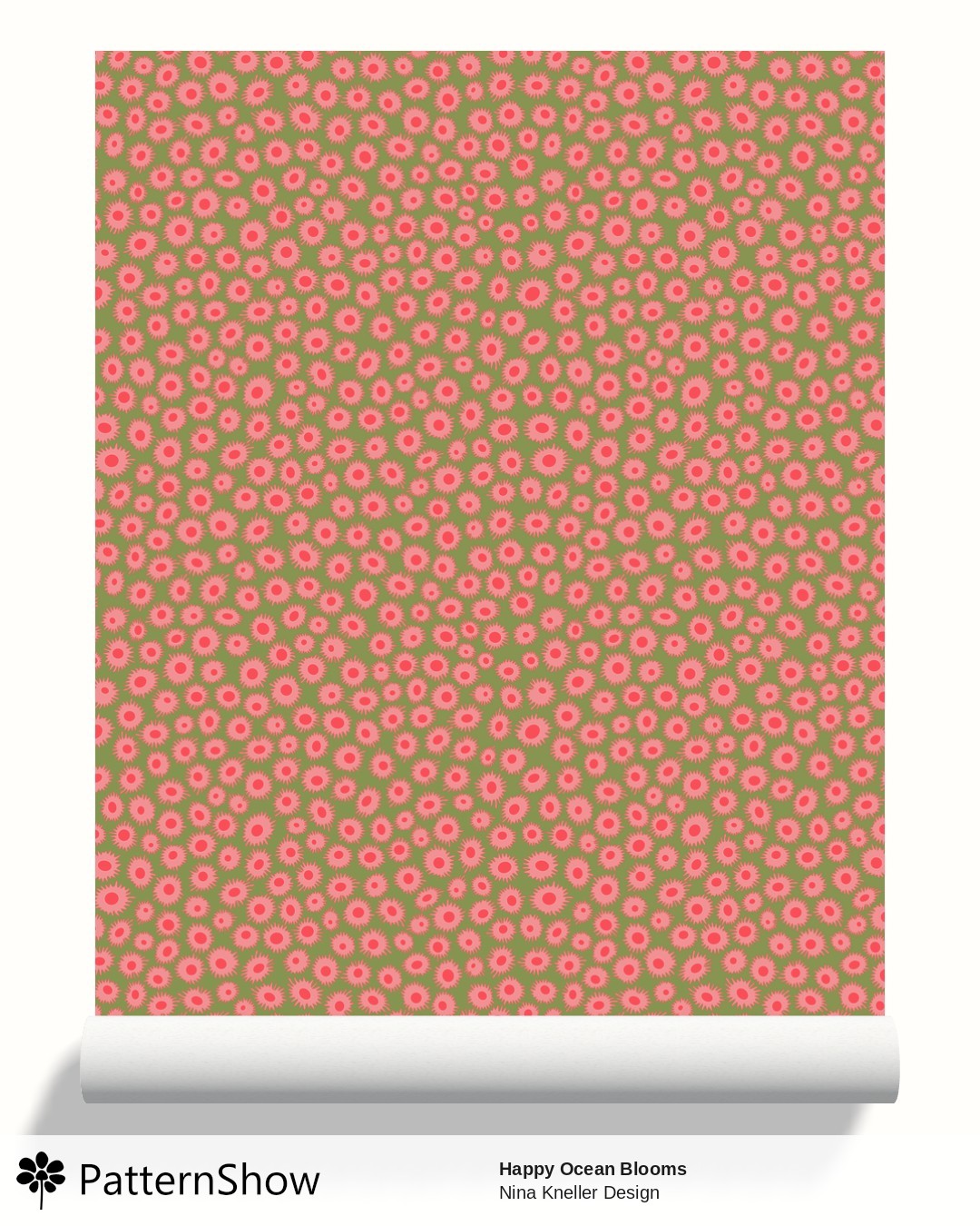Happy Ocean Blooms wallpaper - Sea Glass