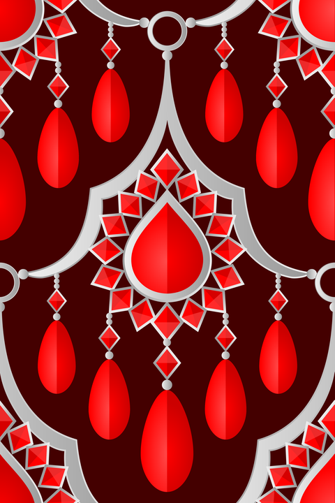 Radiant Ruby Red Silver