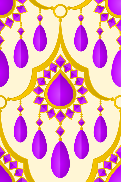 Amazing Amethyst Purple Gold