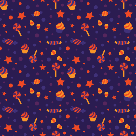 Halloween Orange, Yellow & Purple