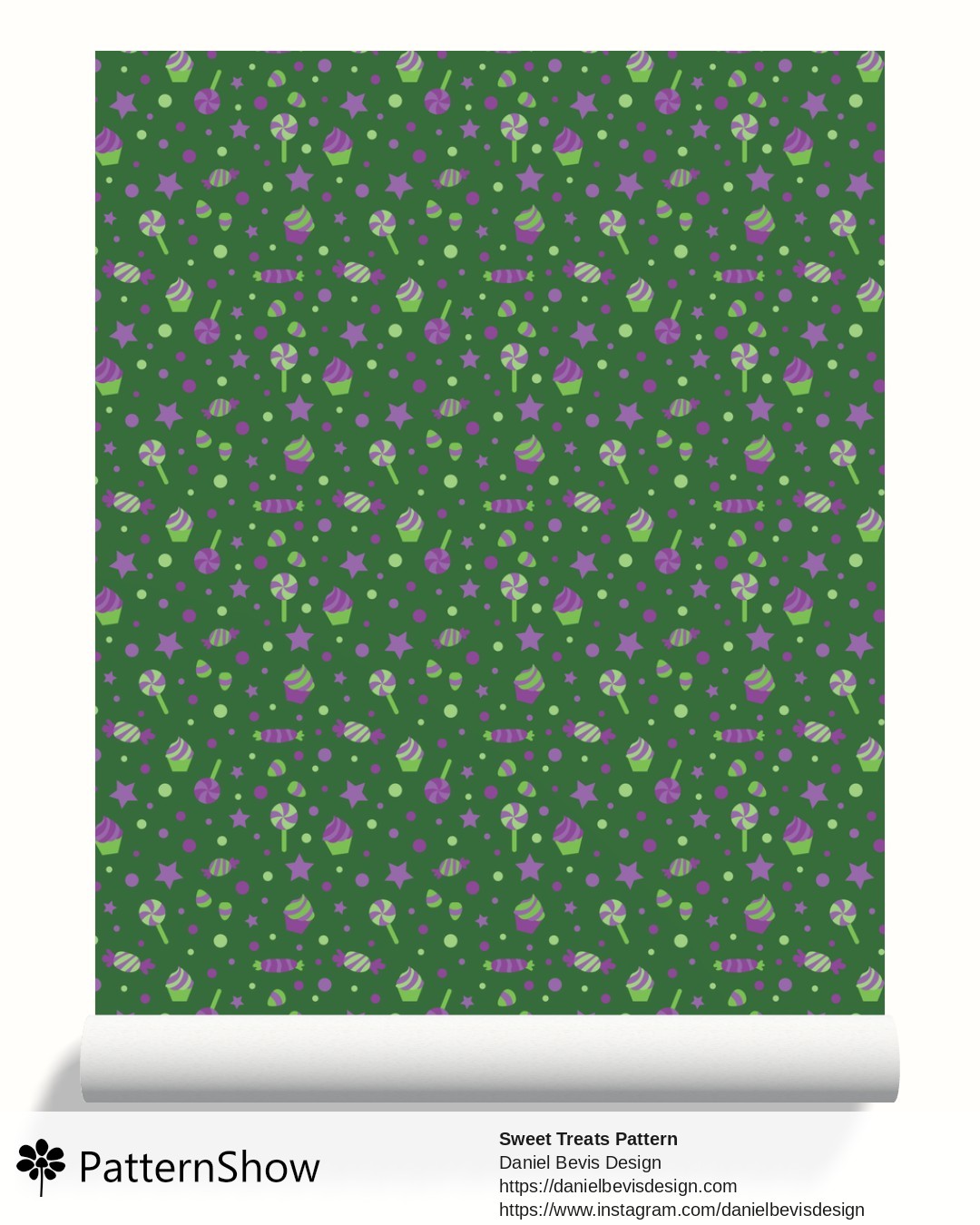Sweet Treats Pattern wallpaper - Witchy Vibes