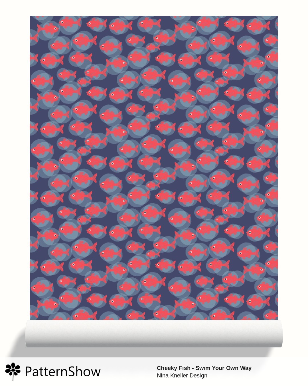 Cheeky Fish - Swim Your Own Way wallpaper - Deep Ocean Drift