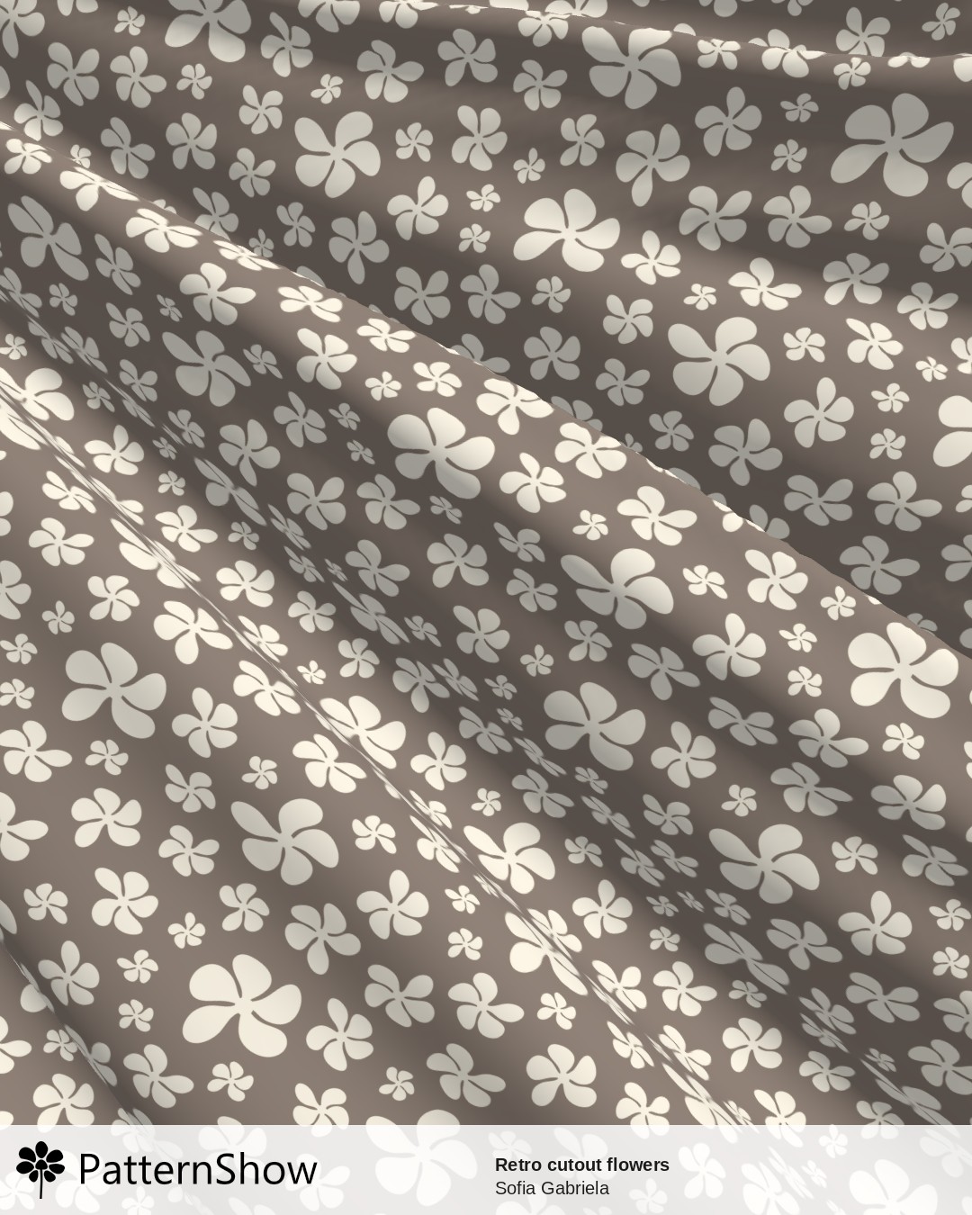 Retro cutout flowers - Earth flower