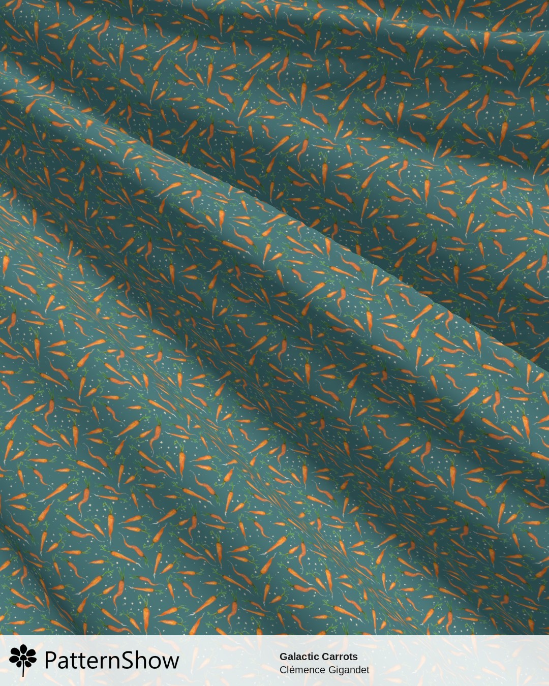 Galactic Carrots - Galactic Carrots Teal and White Speckles