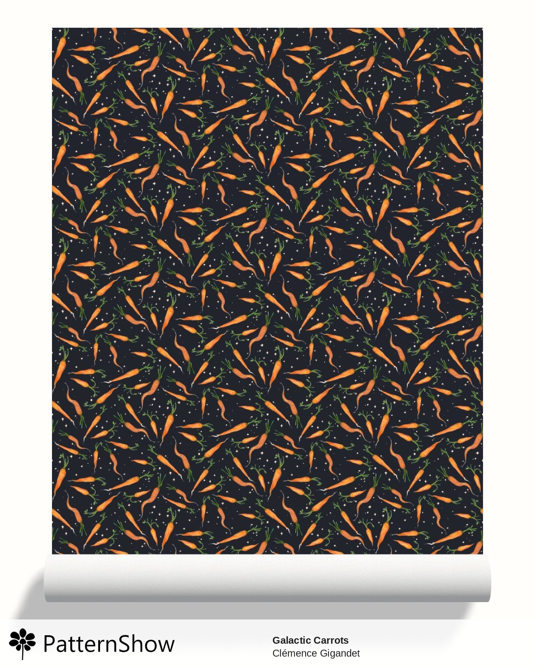 Galactic Carrots wallpaper - Galactic Carrots Black and White Speckles