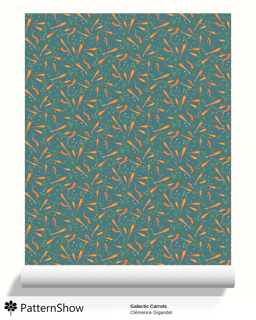Galactic Carrots wallpaper - Galactic Carrots Teal and White Speckles