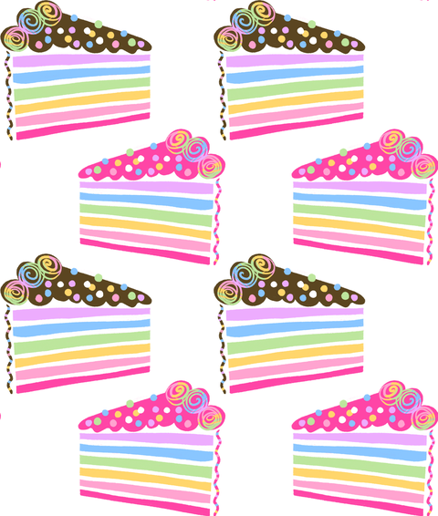 Pastel Rainbow on white