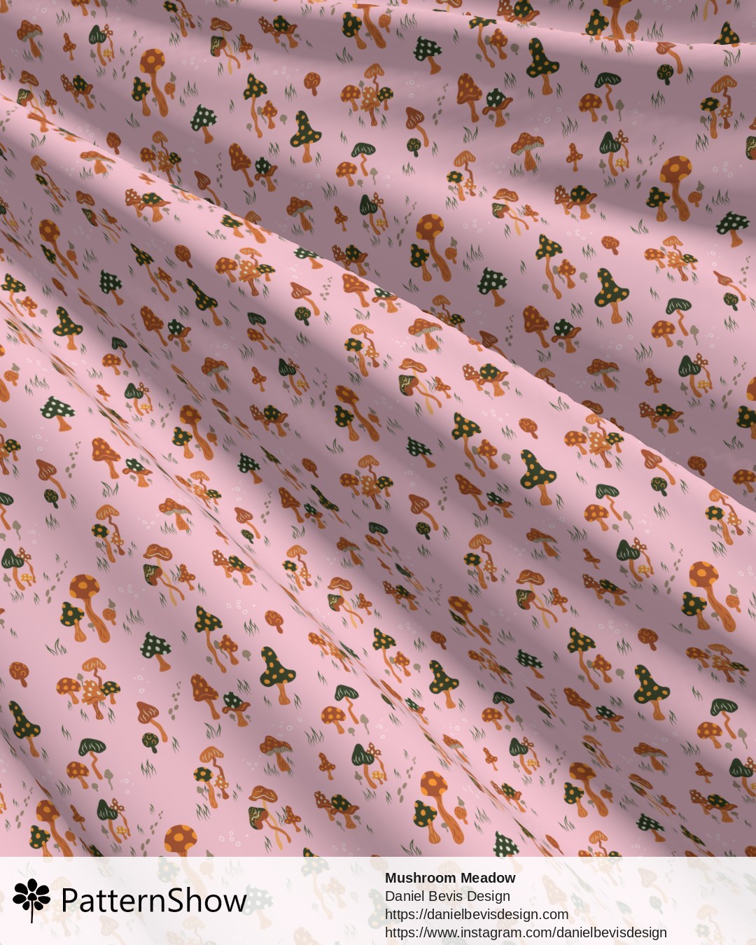 Mushroom Meadow - Fairytale Pink
