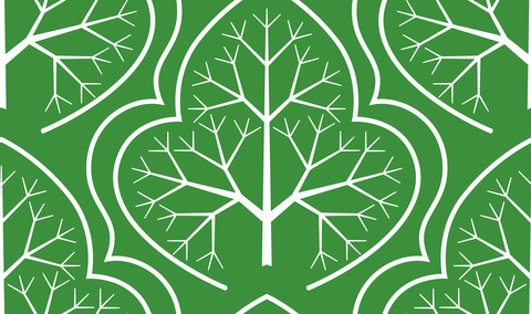 White Garden Forest Green