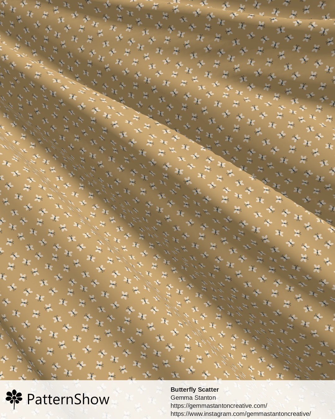 Butterfly Scatter - Mustard Yellow