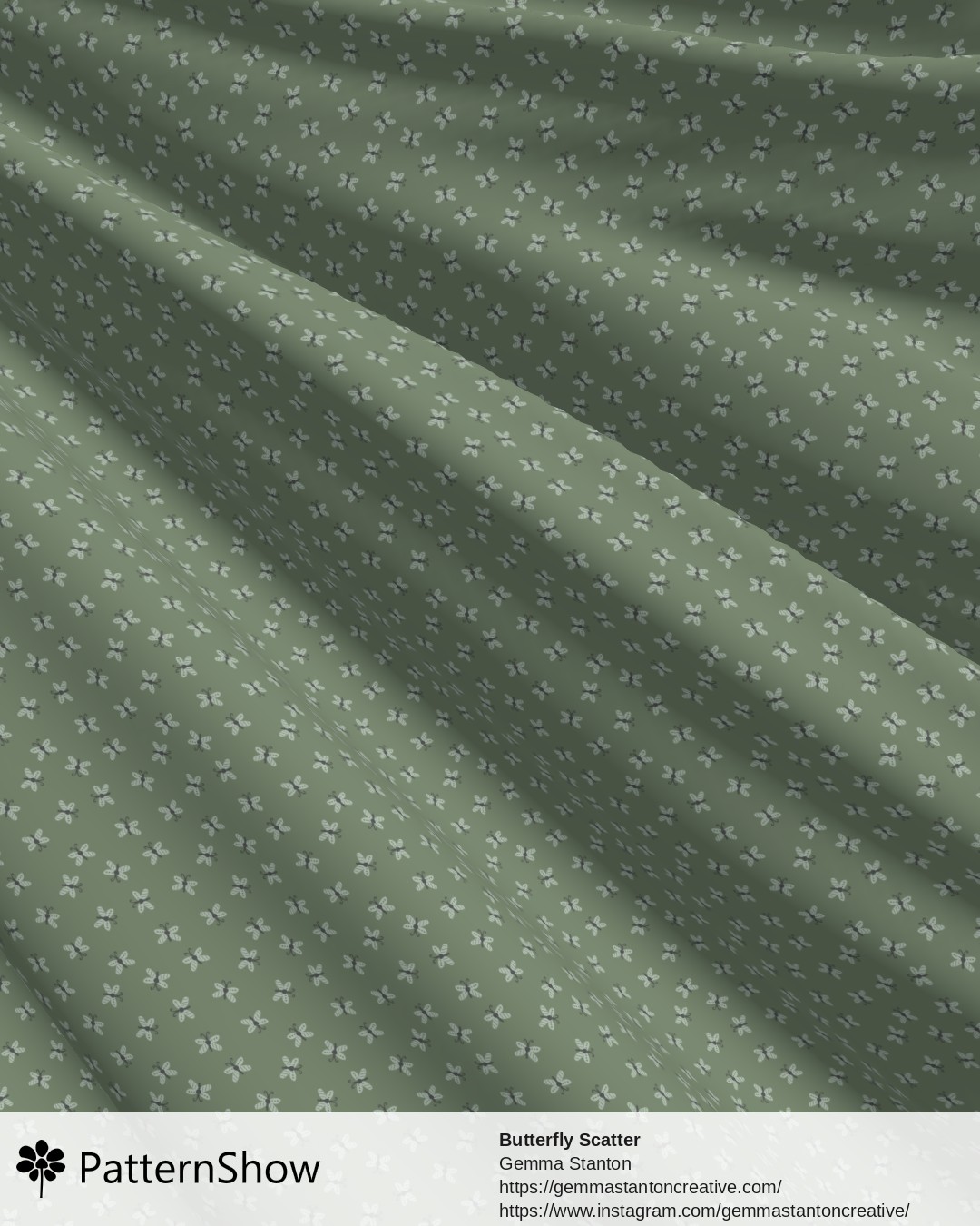 Butterfly Scatter - Green