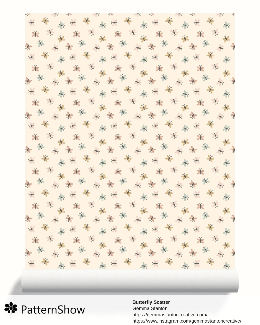Butterfly Scatter wallpaper - Multi