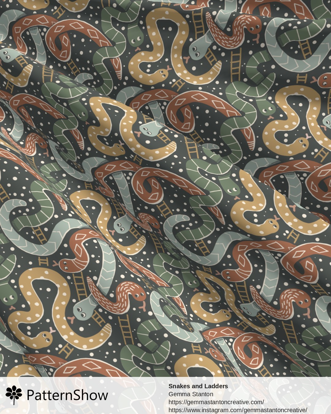 Snakes and Ladders - Green, Blue, Brown, Yellow