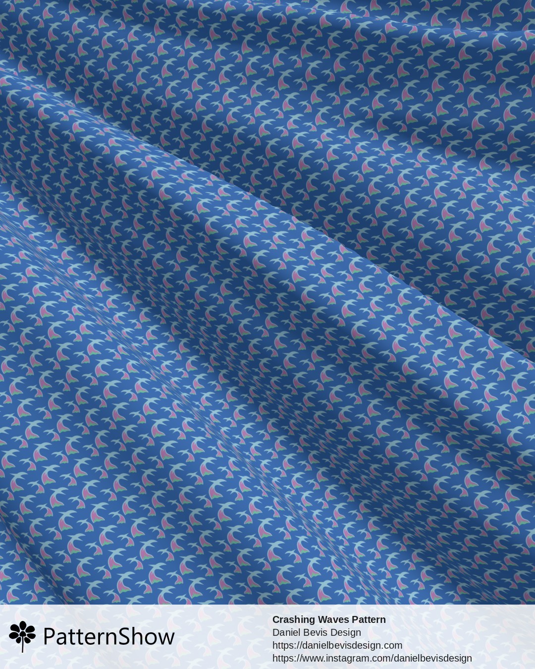 Crashing Waves Pattern - Island Winds & Waves 2