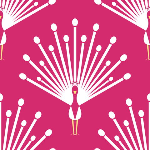 White Monochrome Magenta Fuchsia Pink
