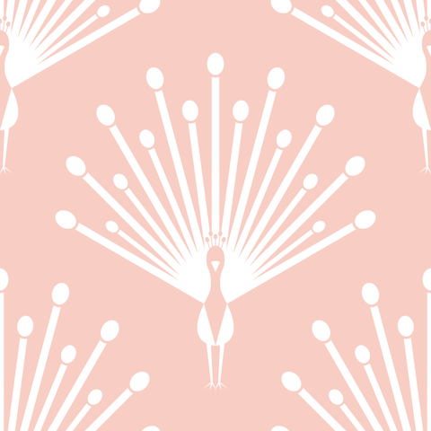 White Pastel Old Rose Pink Peach