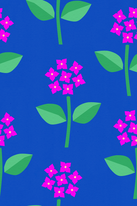 Hot Pink Green Cobalt Blue