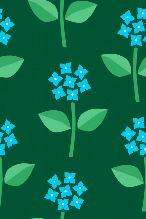 Cyan Blue Garden Forest Green