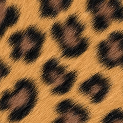 Realistic Leopard Print Cheetah Hide Faux Fur - Black Brown Camel Tawny Large
