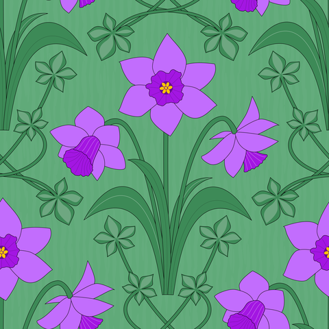 Pink Purple Violet Green