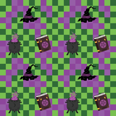 Ghoulish Purple and Green