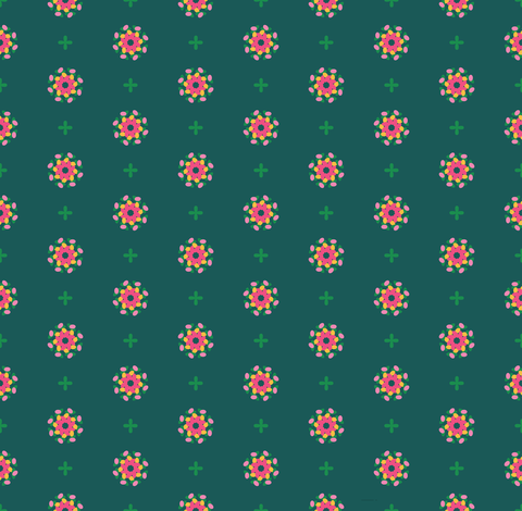Summer Blush & Bayberry Green