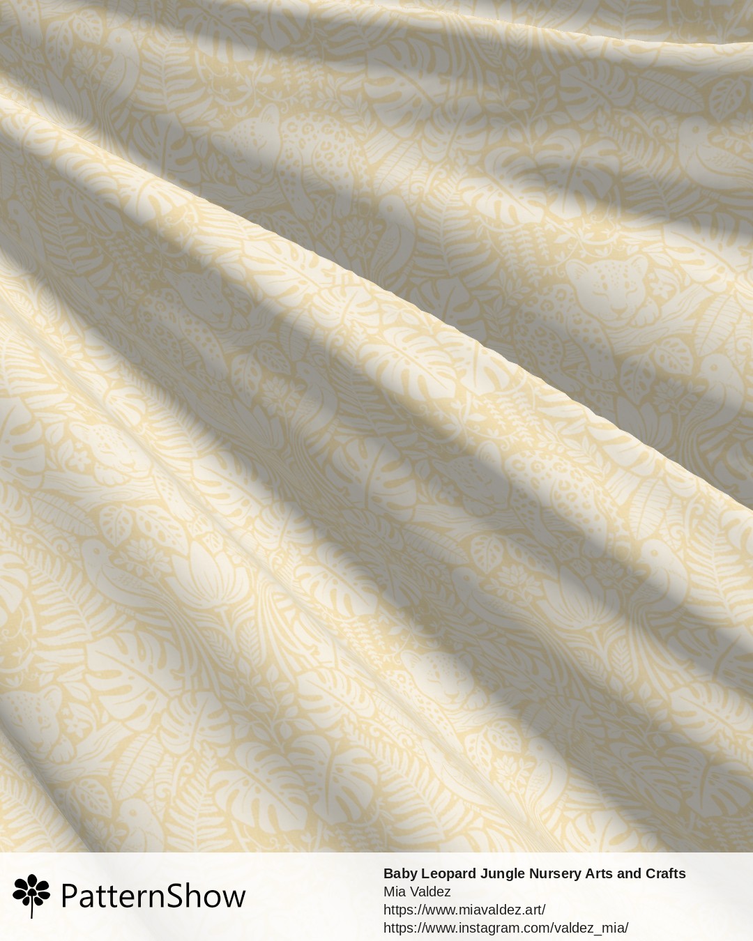 Baby Leopard Jungle Nursery Arts and Crafts - Lemon Chiffon