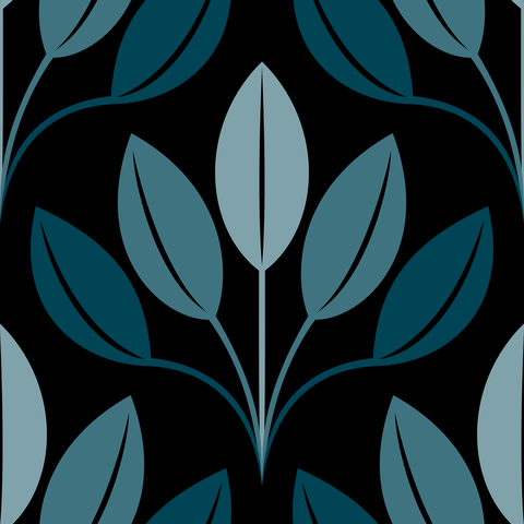 Moody Deep Teal Blue Dramatic Black