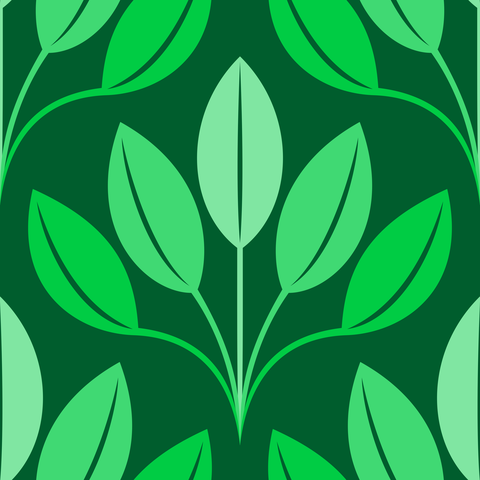 Tropical Jungle Bright Emerald Green