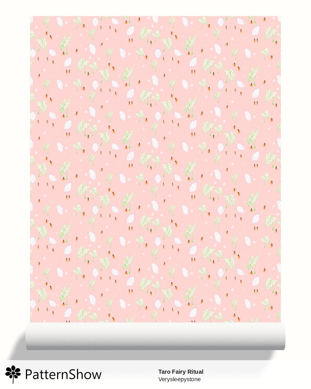 Taro Fairy Ritual wallpaper - peach