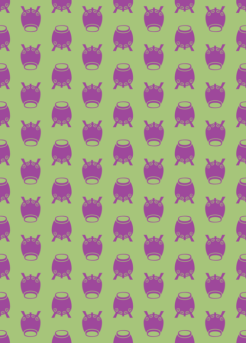 Ghoulish Purple and Green