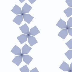 Diamond Quaterfoil Trailing Flowers Cascade - diamond-quatrefoil-trailing-flowers-cascade.soft-periwinkle-cream.3600x6200