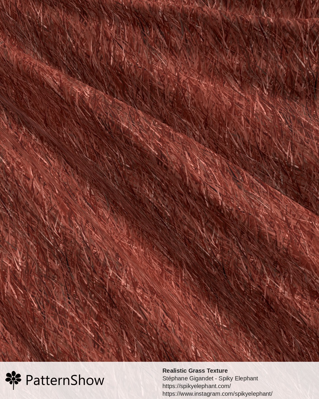 Realistic Grass Texture - Maroon red