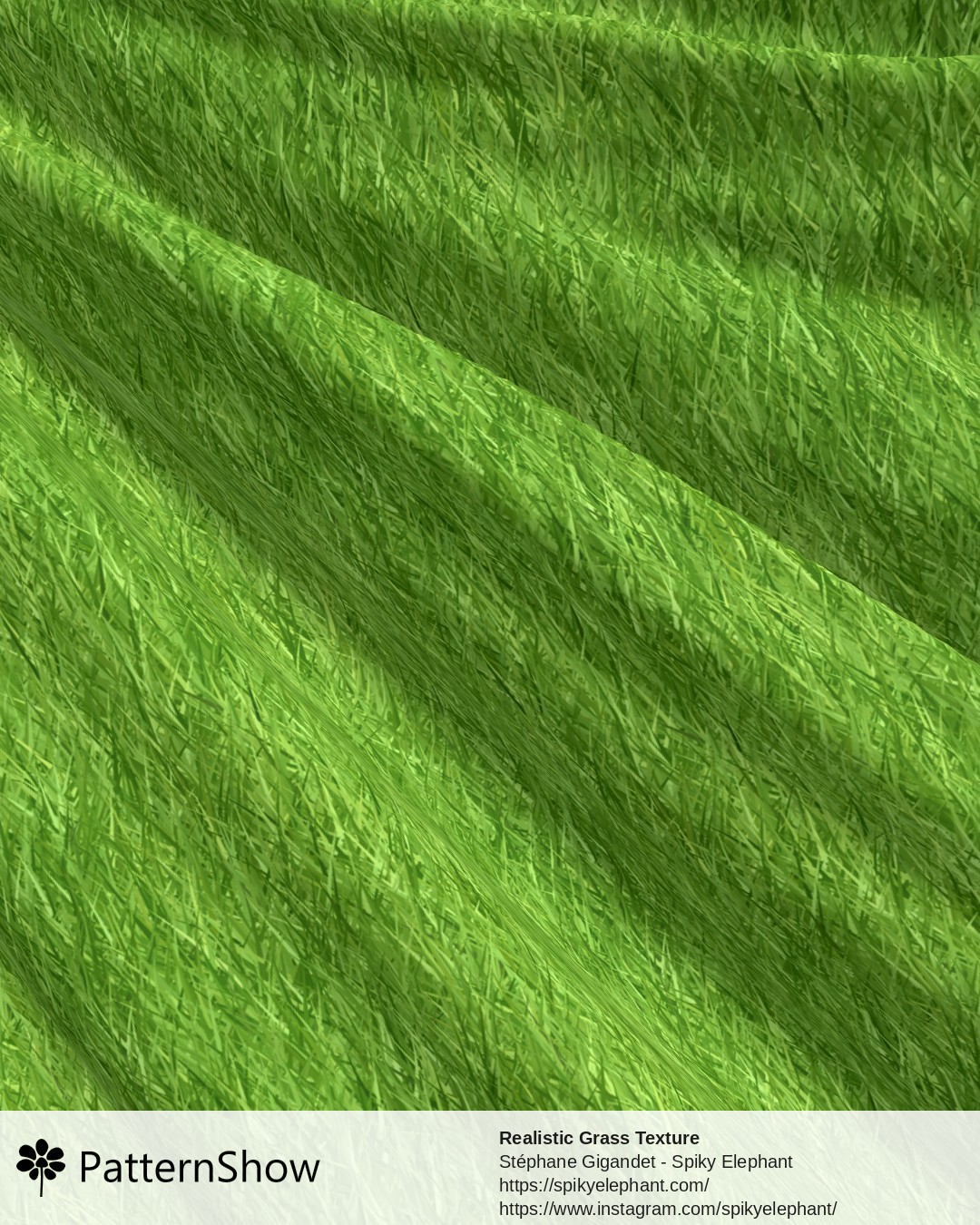 Realistic Grass Texture - Lime Green