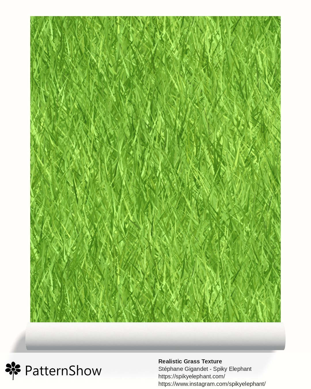 Realistic Grass Texture wallpaper - Lime Green